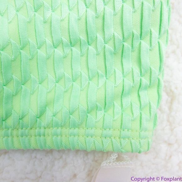 NEW Seea x Free People Georgia bikini top, green, S - Picture 9 of 15